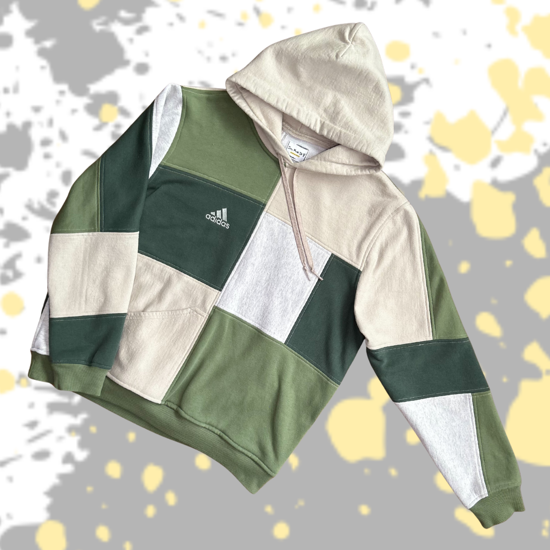 Green and Neutral Adidas Hoodie