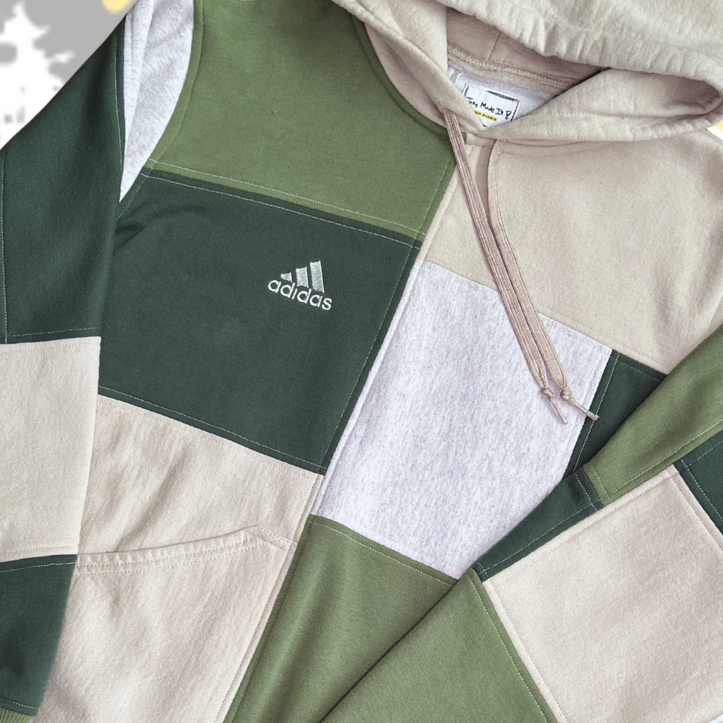 Green and Neutral Adidas Hoodie