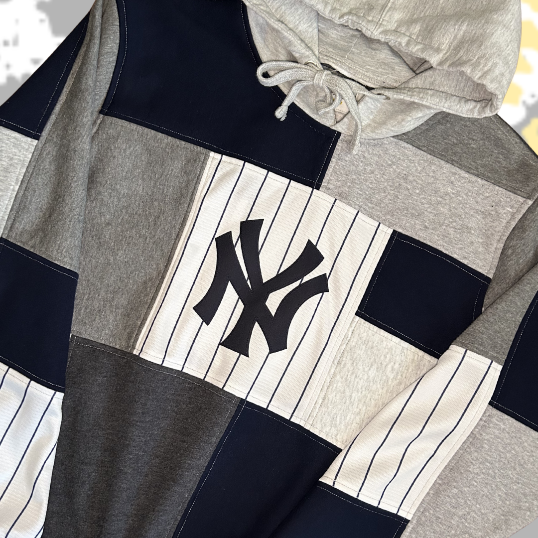 New York Yankees Grey Jersey Hoodie